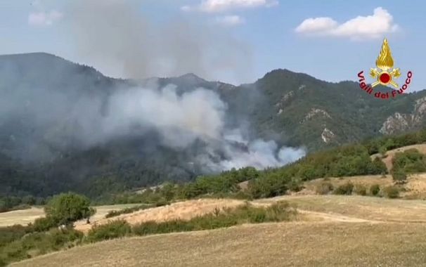 L'incendio a Firenzuola