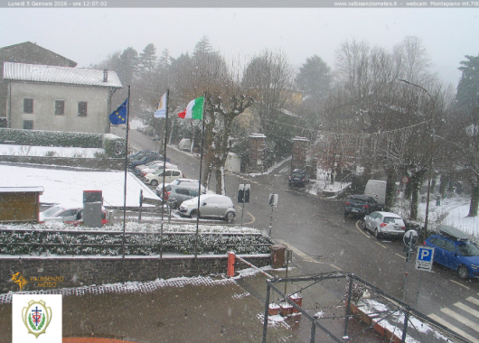A Montepiano, frazione di Vernio neve